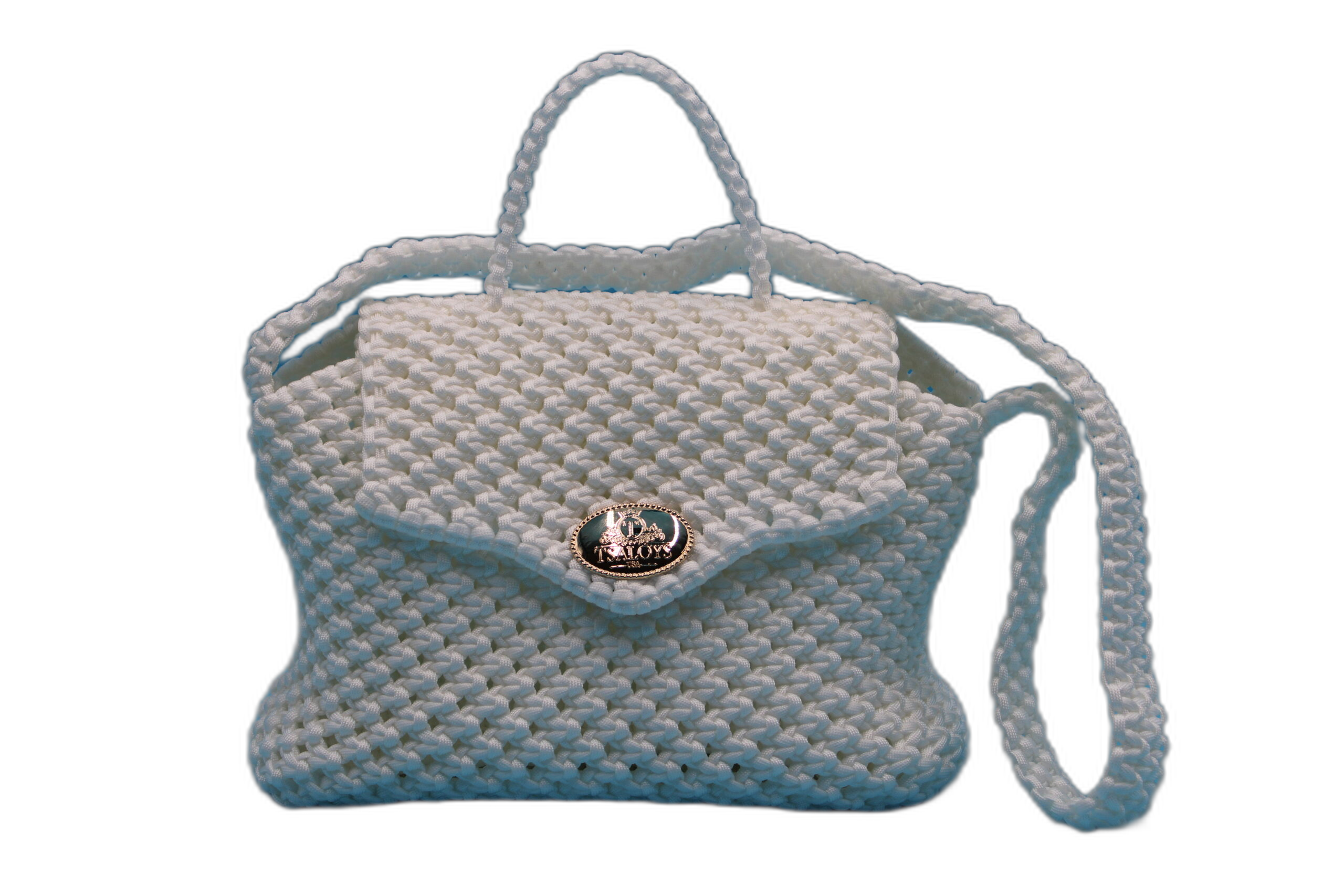 ADJOSS WHITE COLOR 100% HAND-WOVEN WITH THE SMALL INTERNAL POCKET