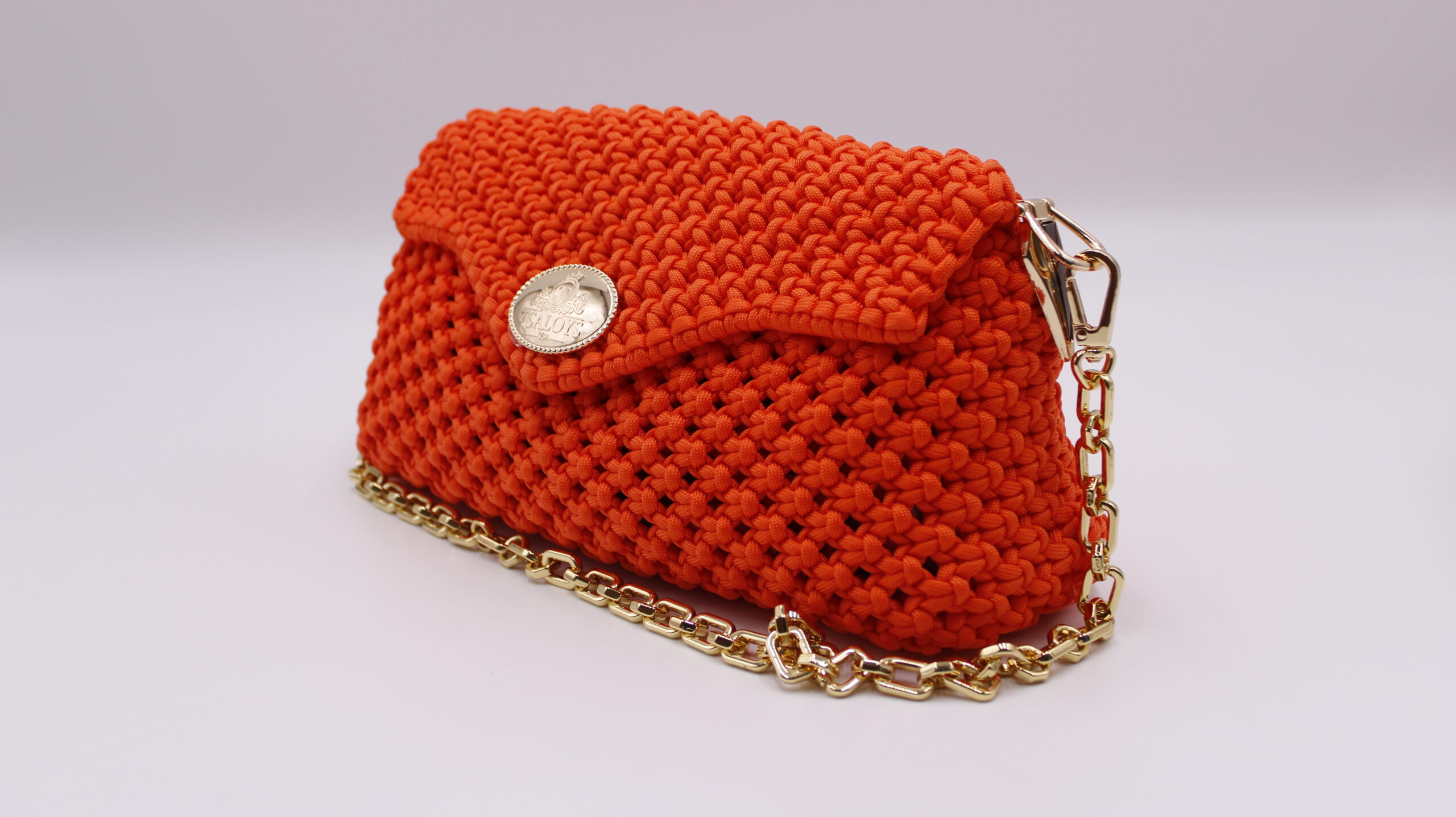 ORANGE PURSE 100% HAN-WOVEN