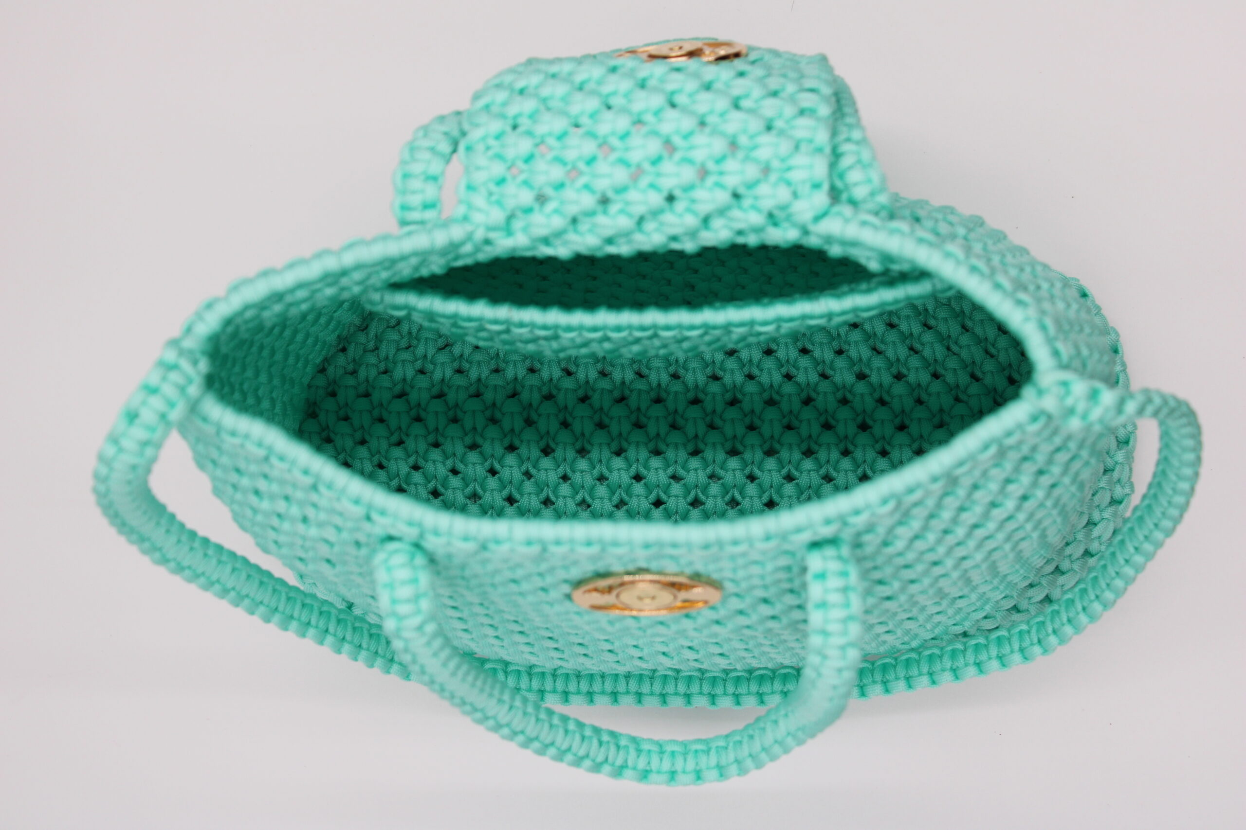 Aigue-Marine tote bag 100% hand-woven