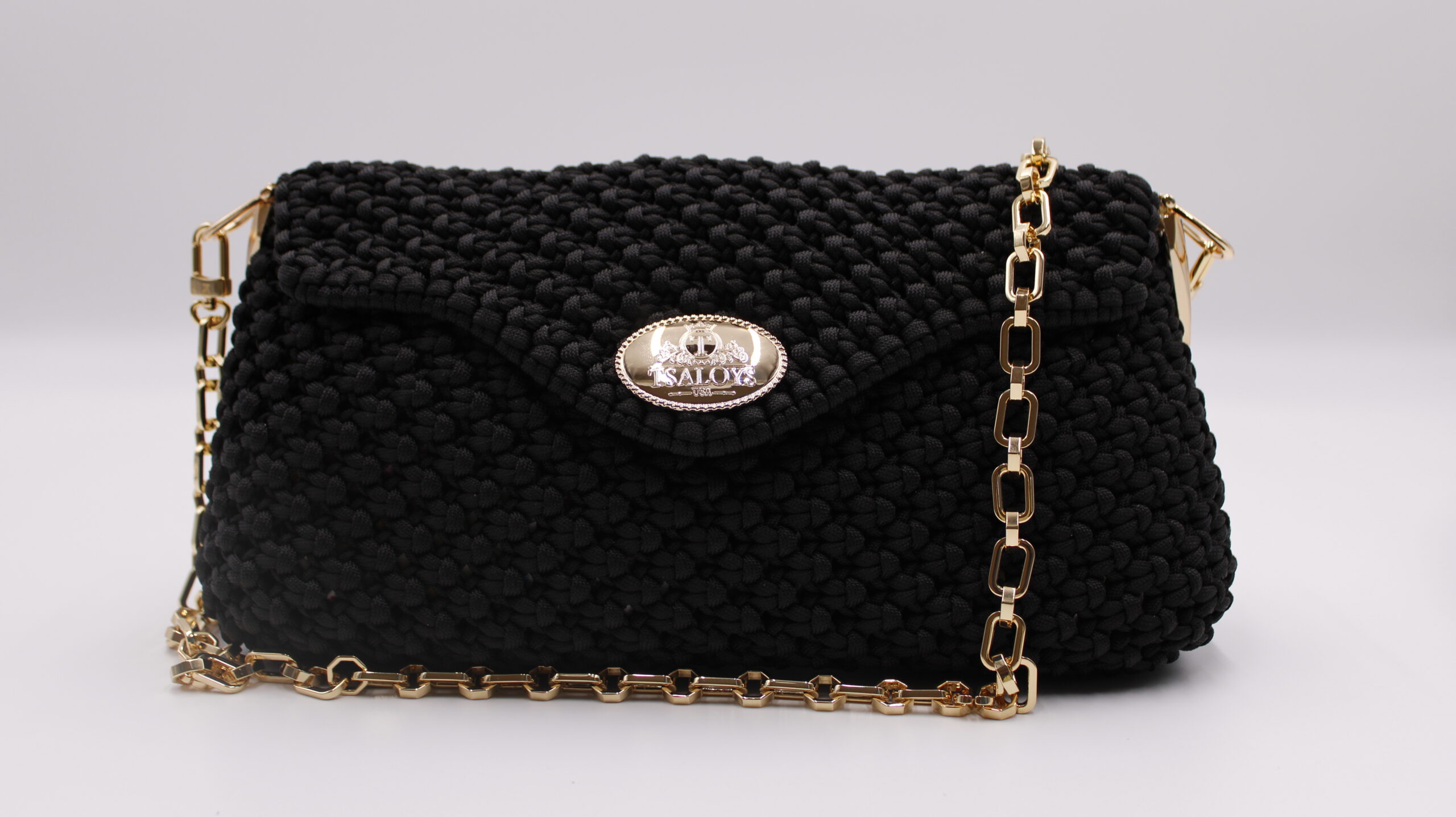 BLACK PURSE 100% HAND-WOVEN