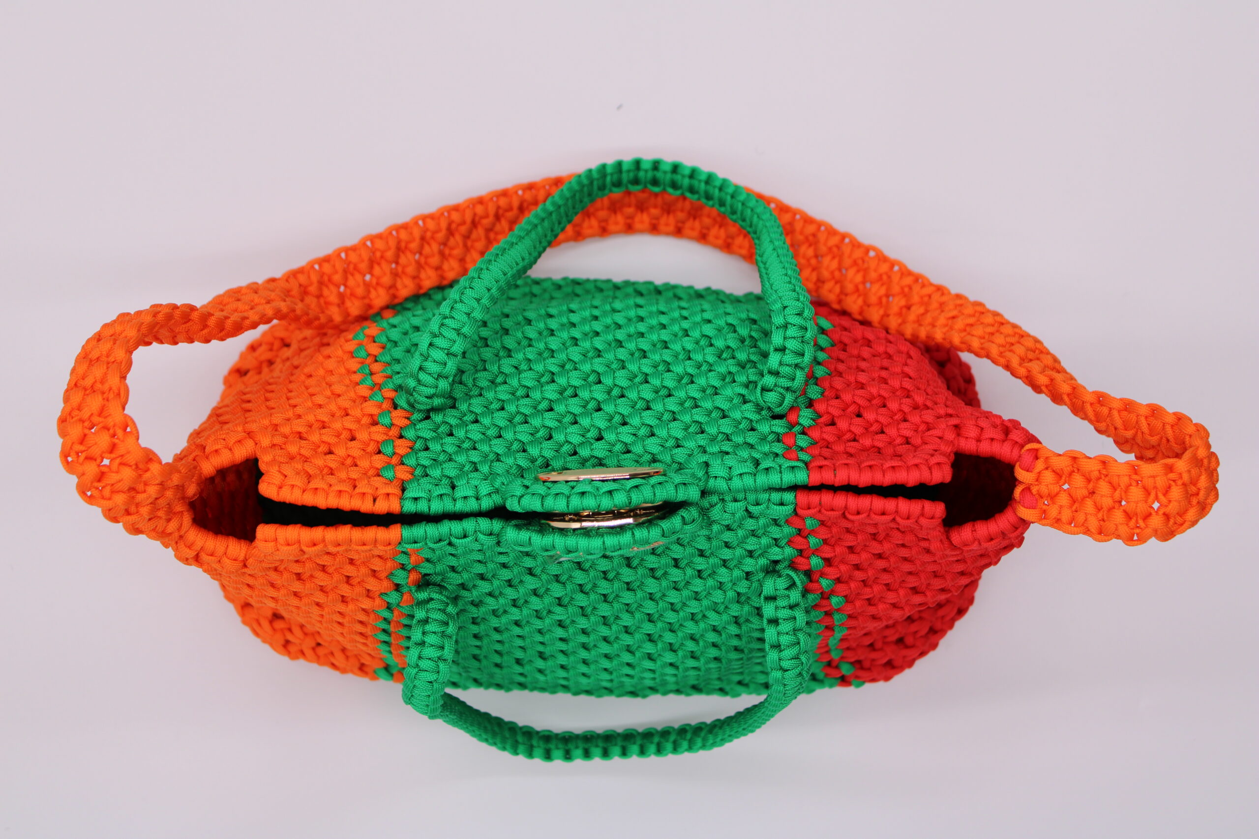 MONT CAMEROON ELEGANT THREE COLORS LARGE TOTE BAG 100% hand-woven