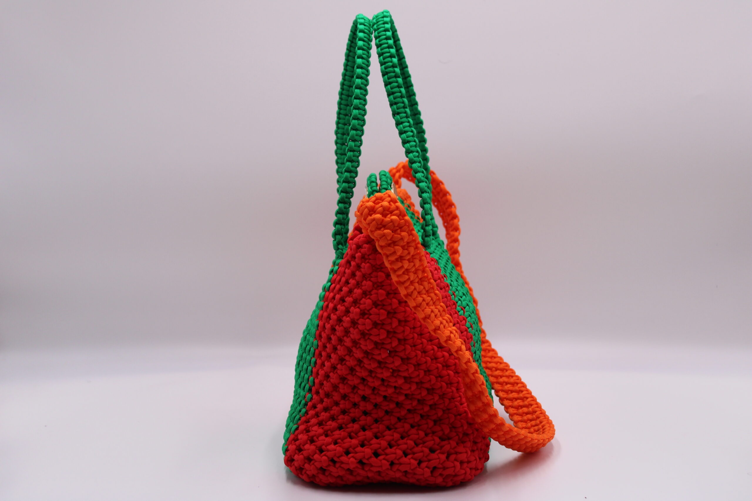 MONT CAMEROON ELEGANT THREE COLORS LARGE TOTE BAG 100% hand-woven