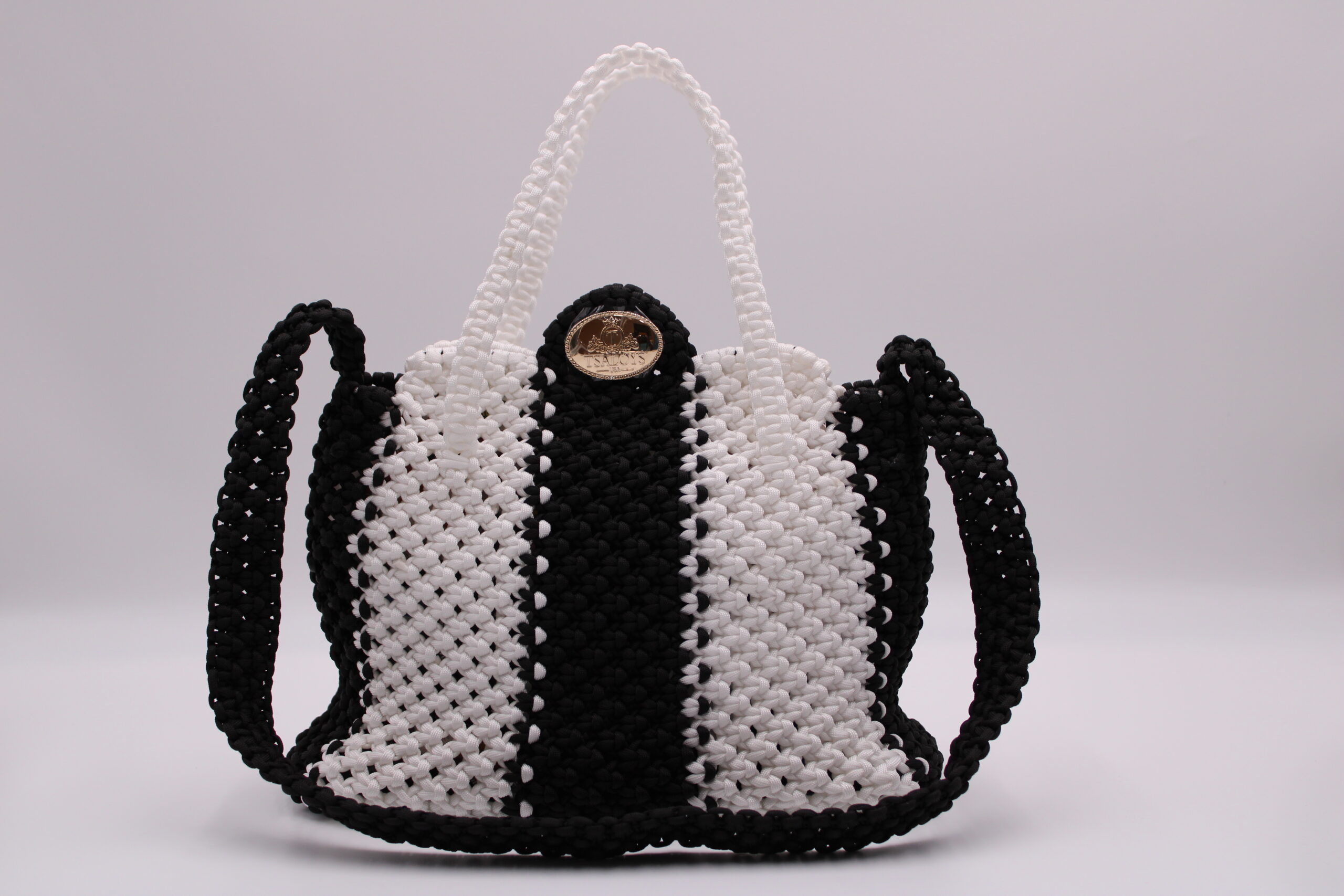 ICONIC BLACK AND WHITE 100% HANDWOVEN