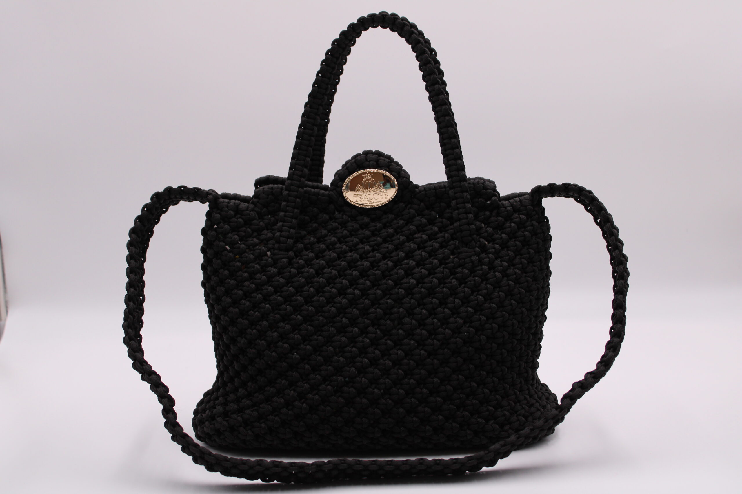 ICONIC MIDSIZED BLACK COLOR 100% HANDWOVEN