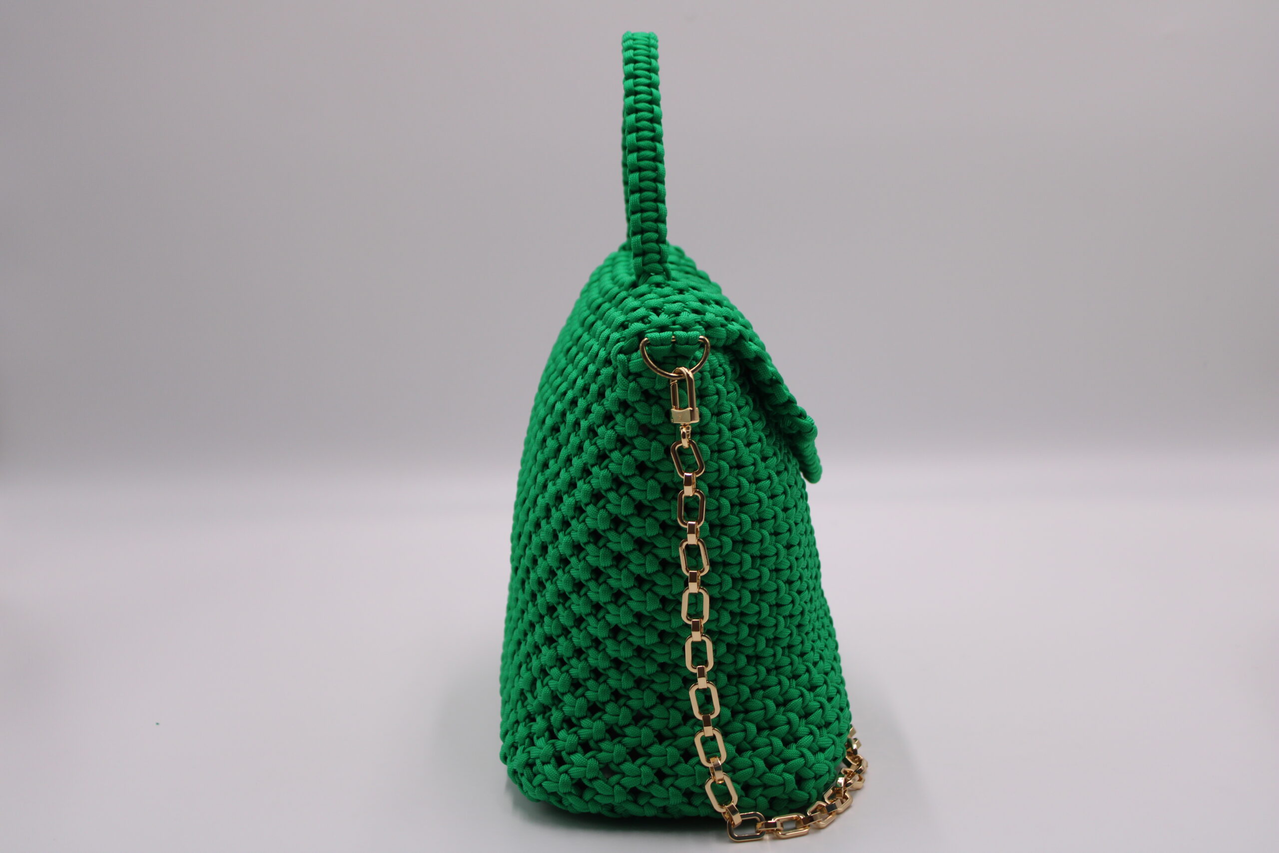 BIBINGA GREEN 100% HAND-WOVEN WITH SMALL INTERNAL POCKET